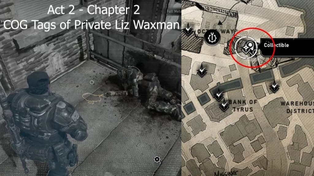 The Nerd Stash annotated gameplay capture of Liz Waxman’s tags on scaffolding