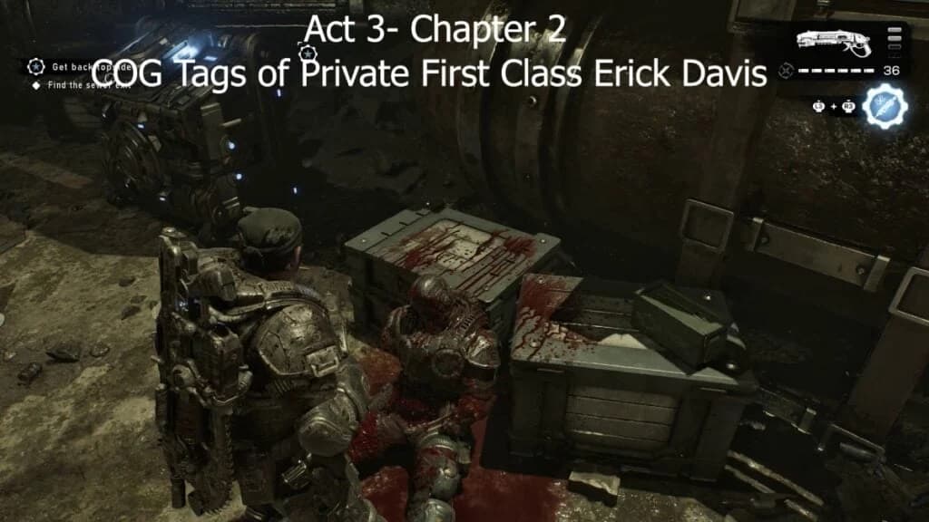 The Nerd Stash annotated gameplay capture of Erick Davis’s tags at a sewer crate