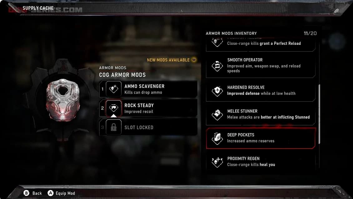 Additional armor cards