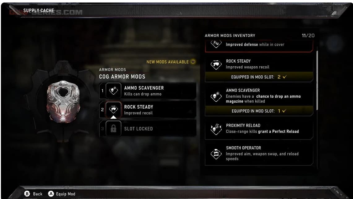 Campaign armor inventory