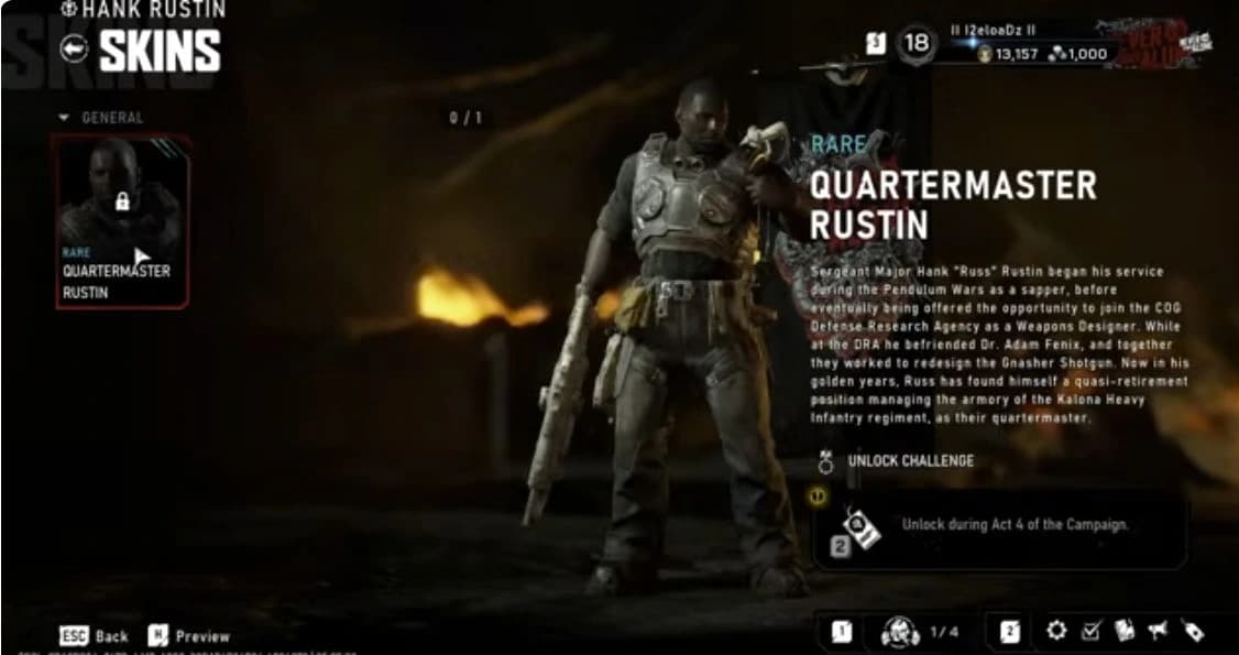 Rustin card
