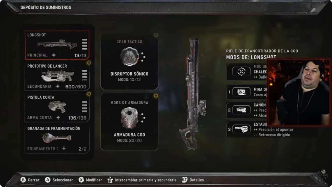 Bridge station Supply Cache menu