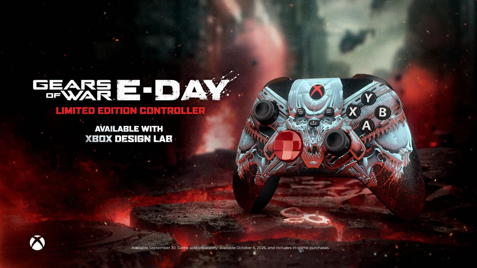 Design Lab controller with Luke Preece skull and crossed-Lancer artwork