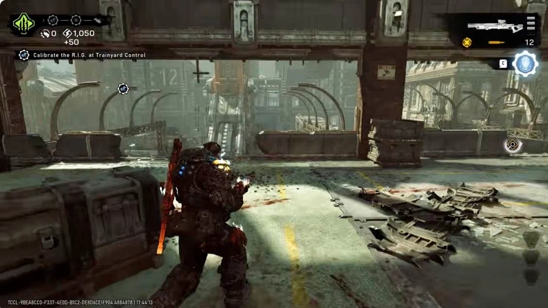 Prospect Bay's steel-framed trainyard and objective HUD